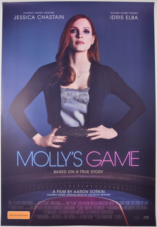 Mollys Game Australian One Sheet Poster