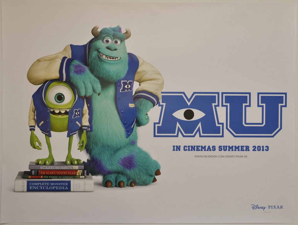 Monsters University UK Quad Poster