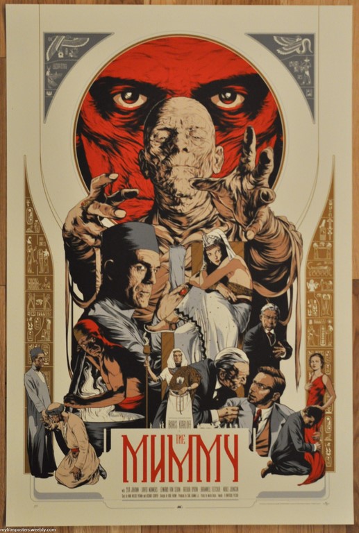 The Mummy Screen Print Poster Mondo Martin Ansin
