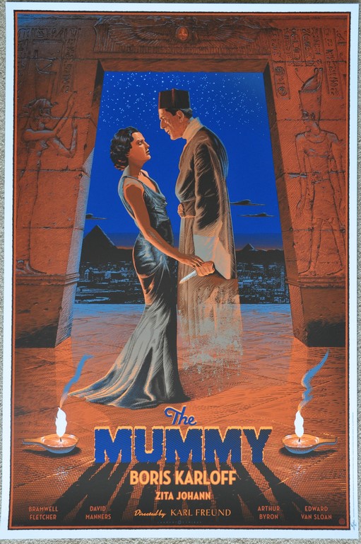 The Mummy Screen Print Poster Mondo Laurent Durieux