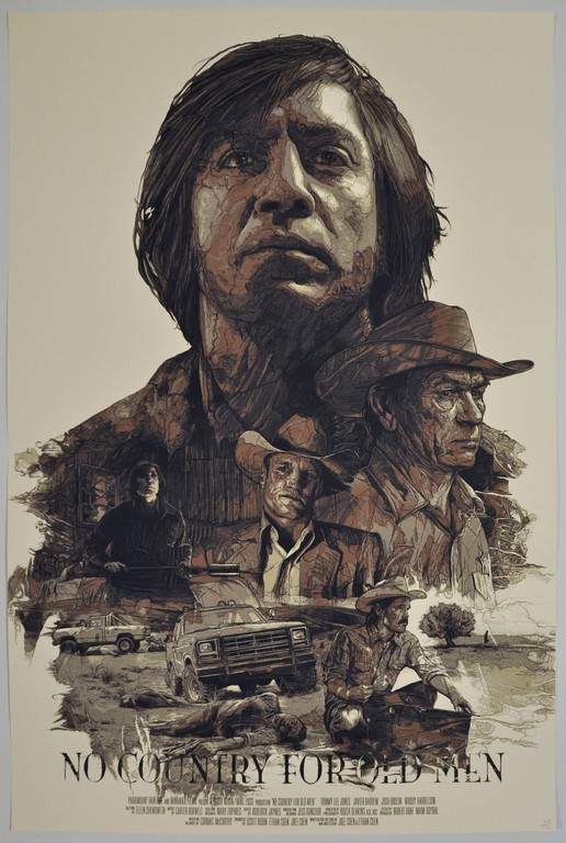 No Country for Old Men Screen Print Poster