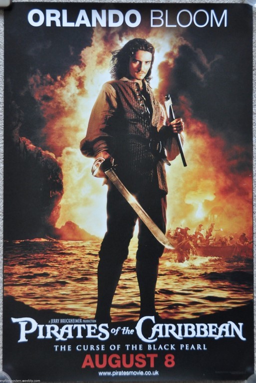 Pirates of the Caribbean Curse of the Black Pearl UK Double Crown Poster