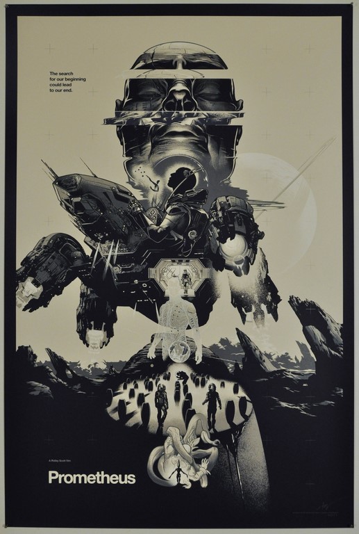 Prometheus Screen Print Poster Martin Ansin Mondo