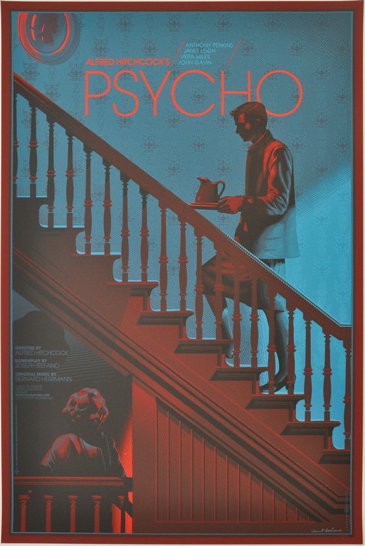 Psycho Screen Print Poster Mondo Laurent Durieux