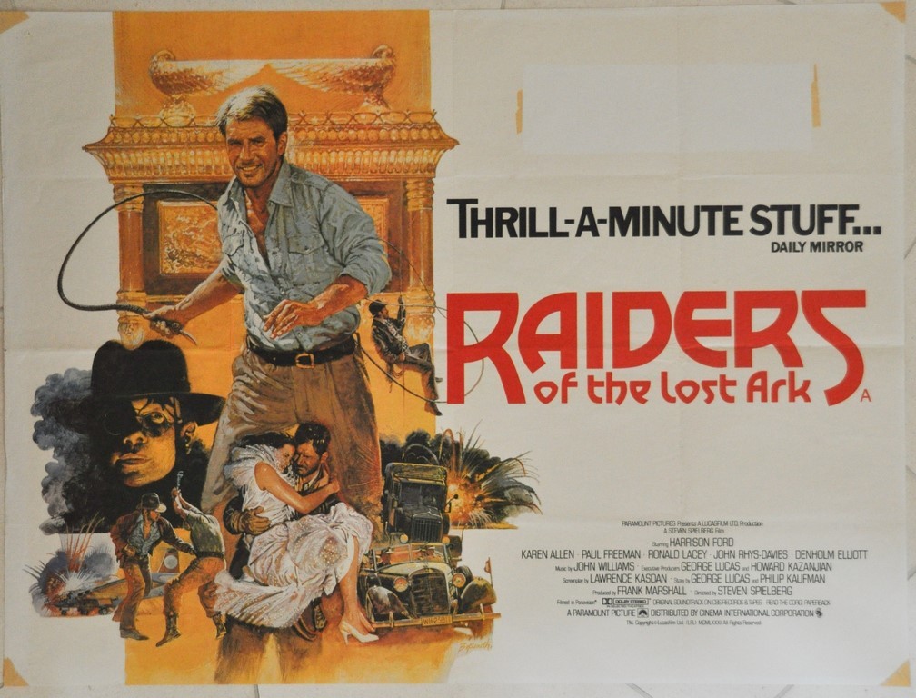 Indiana Jones and the Raiders of the Lost Ark UK Quad Poster