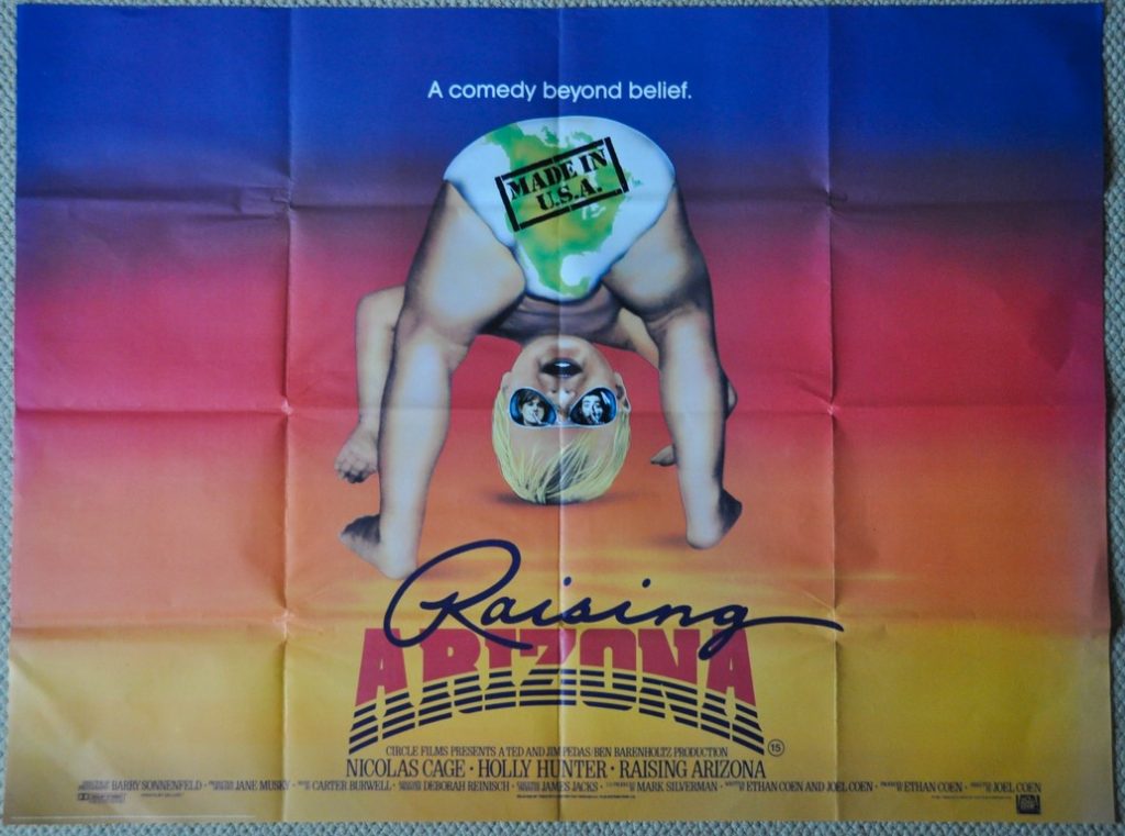 Raising Arizona UK Quad Poster