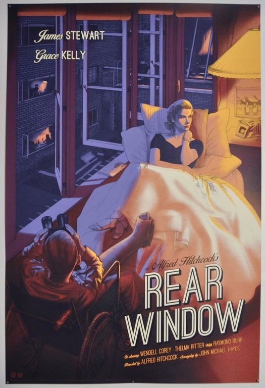Rear Window Screen Print Poster Jonathan Burton