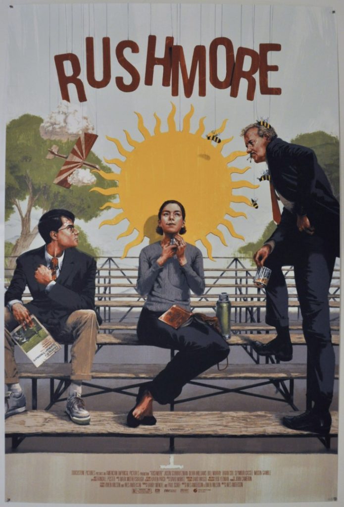 Rushmore Screen Print Poster Marc Aspinall
