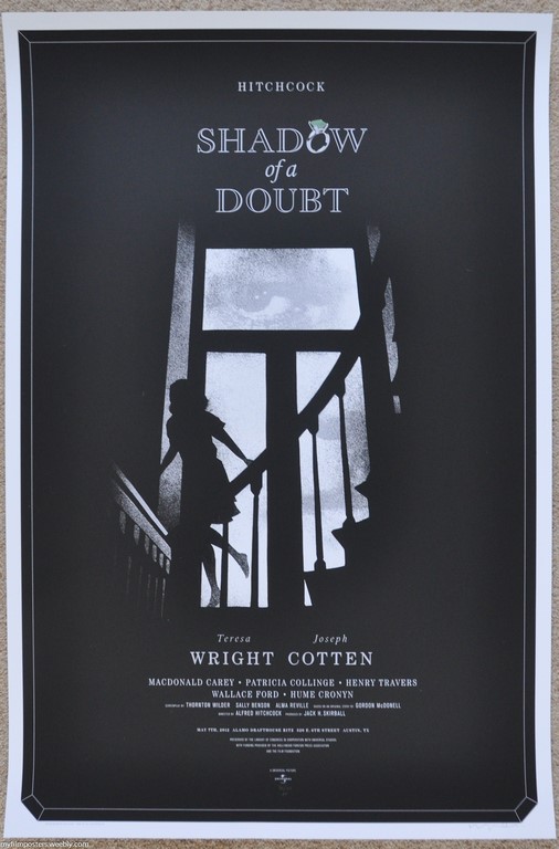 Shadow of a Doubt Screen Print Poster