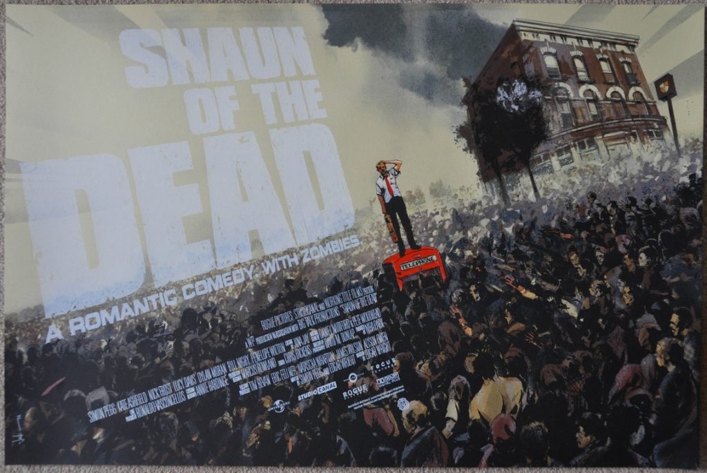 Shaun of the Dead Screen Print Poster Mondo Jock