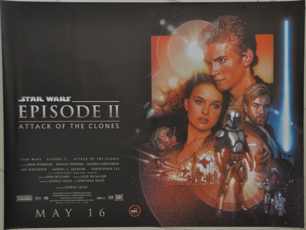 Star Wars Ep2 Attack of the Clones UK Quad Poster