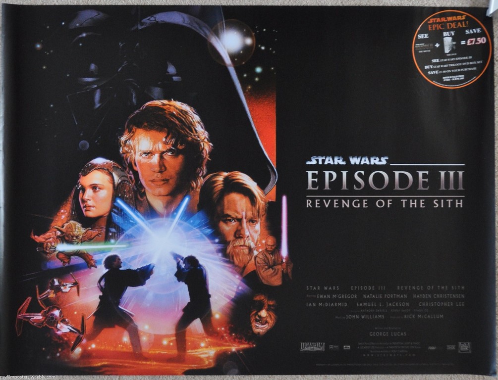Star Wars Ep3 Revenge of the Sith UK Quad Poster