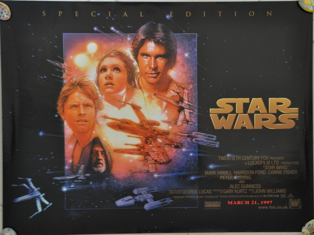Star Wars Ep4 A New Hope UK Quad Poster