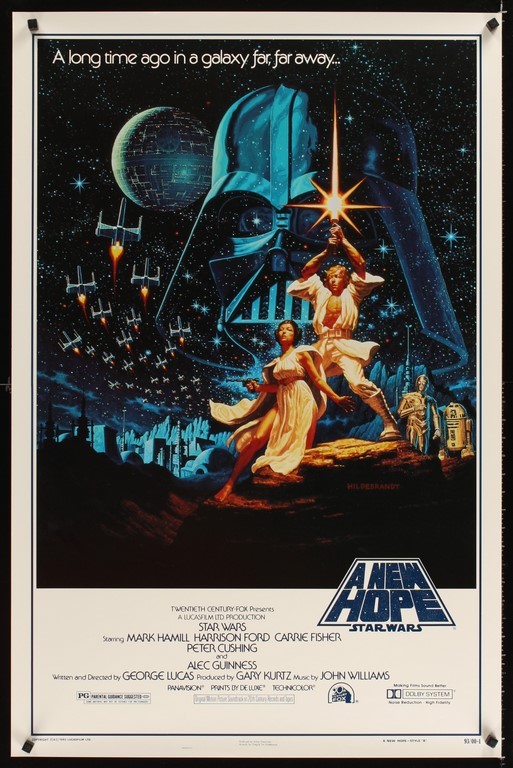 Star Wars Ep4 A New Hope US One Sheet Poster Kilian Poster R92