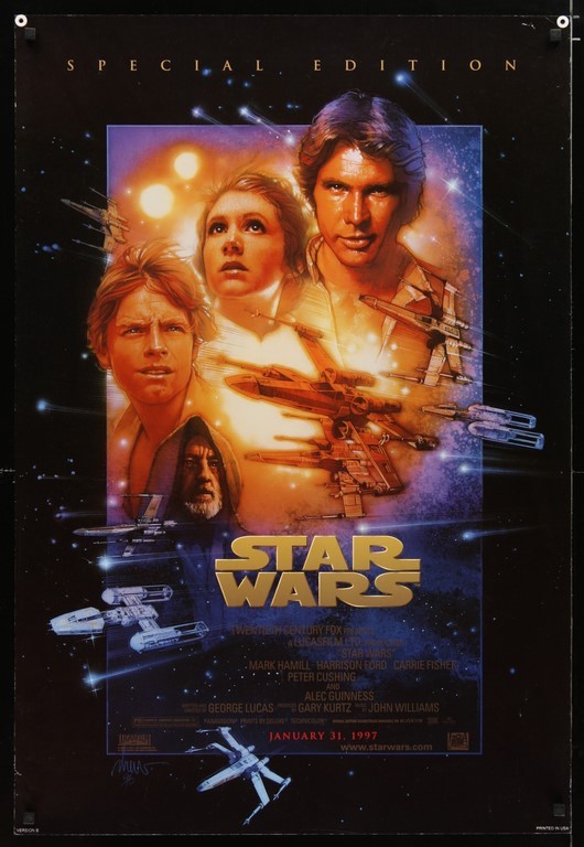 Star Wars Ep4 A New Hope US One Sheet Poster