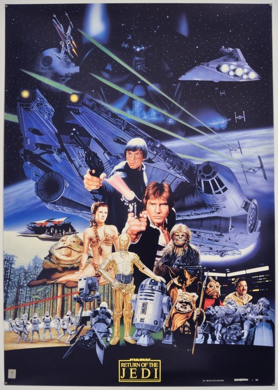 Star Wars Ep6 The Return of the Jedi Japanese B2 Poster Yamakatsu