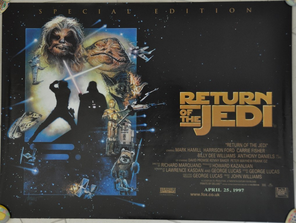 Star Wars Ep6 The Return of the Jedi UK Quad Poster