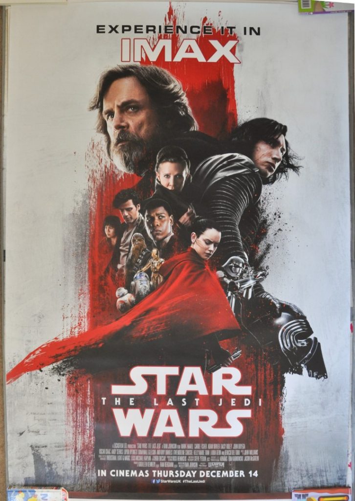 Star Wars Ep8 The Last Jedi UK Bus Shelter Poster