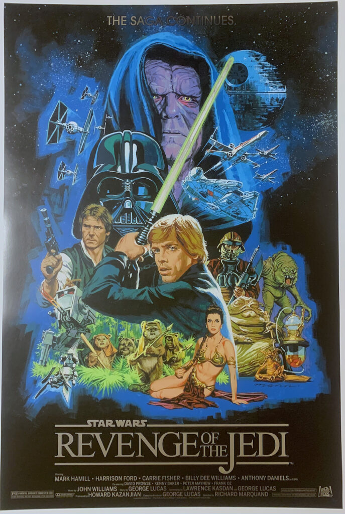 Star Wars Ep6 The Return of the Jedi Screen Print Poster Paul Mann
