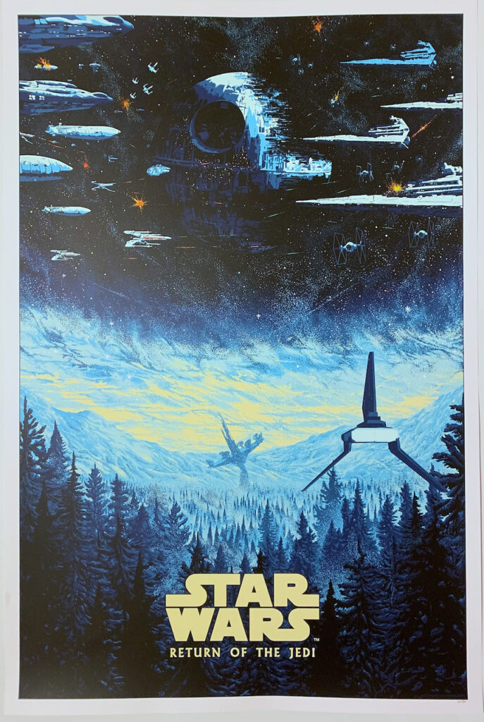 Star Wars Ep6 The Return of the Jedi Screen Print Poster Kilian Eng