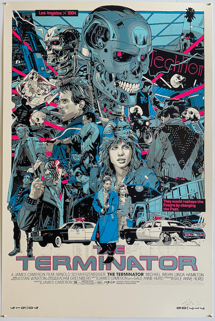 The Terminator Screen Print Poster Tyler Stout