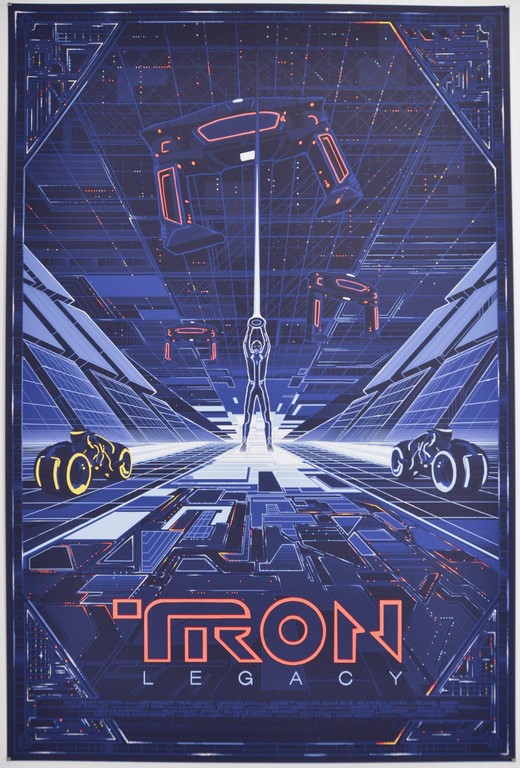 Tron Legacy Screen Print Poster Kilian Eng