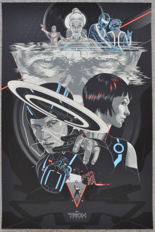 Tron Legacy Screen Print Poster Mondo Martin Ansin