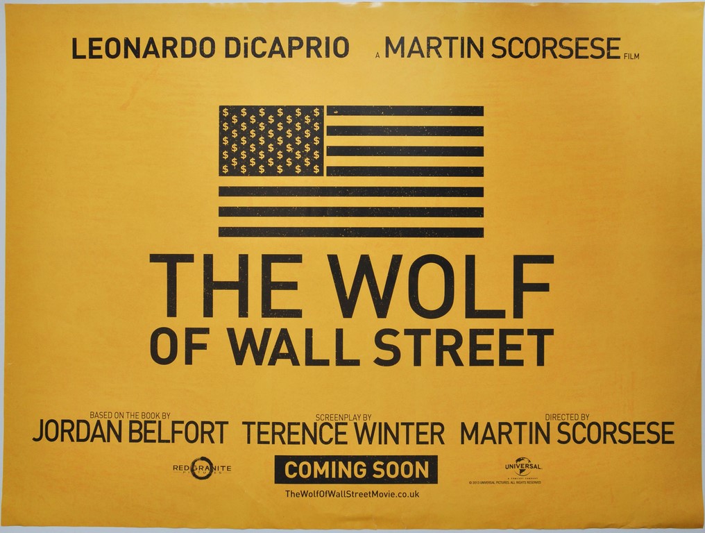 The Wolf of Wall Street UK Quad Poster